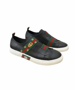Gucci Gg Slip On Sneaker Leather Black