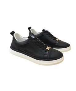 Gucci Men?S Platform Sneakers Leather Black And Black Edge