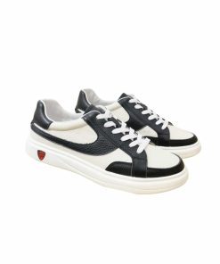 Gucci Gg Men'S Sneakers Leather Black And White