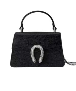 Gucci Dionysus Mini Top Handle Bag Black 18Cm 752029 Caogn 1155