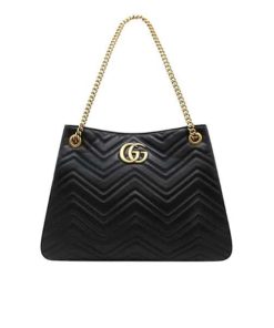 Gucci Gg Marmont Shoulder Bag Black 32Cm 453569 Drw1T 1000
