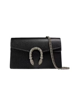 Gucci Dionysus Shoulder Bag Super Mini Black 25Cm