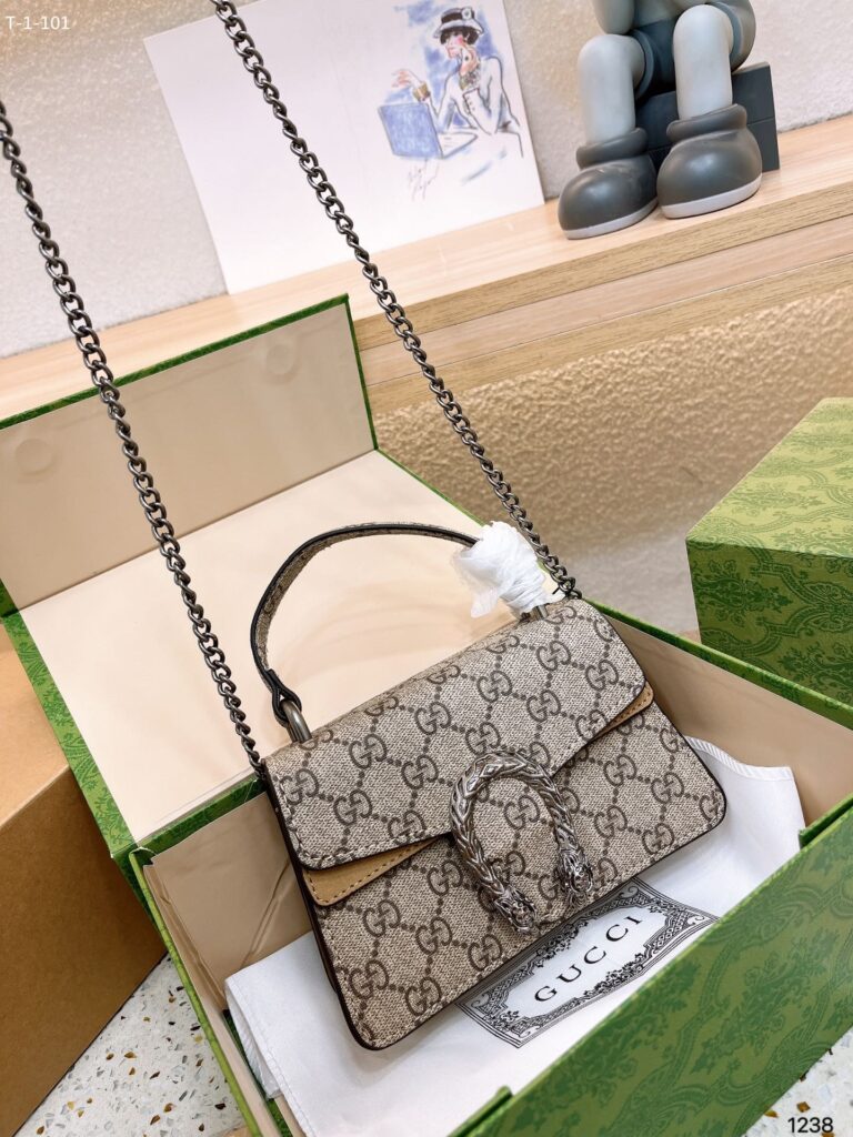 Gucci Dionysus Mini Top Handle Bag Beige 18Cm - Image 5