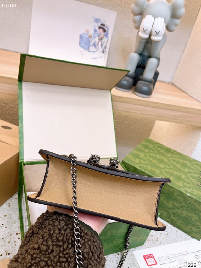 Gucci Dionysus Mini Top Handle Bag Beige 18Cm - Image 6