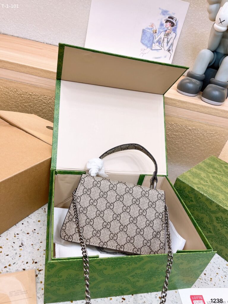 Gucci Dionysus Mini Top Handle Bag Beige 18Cm - Image 7