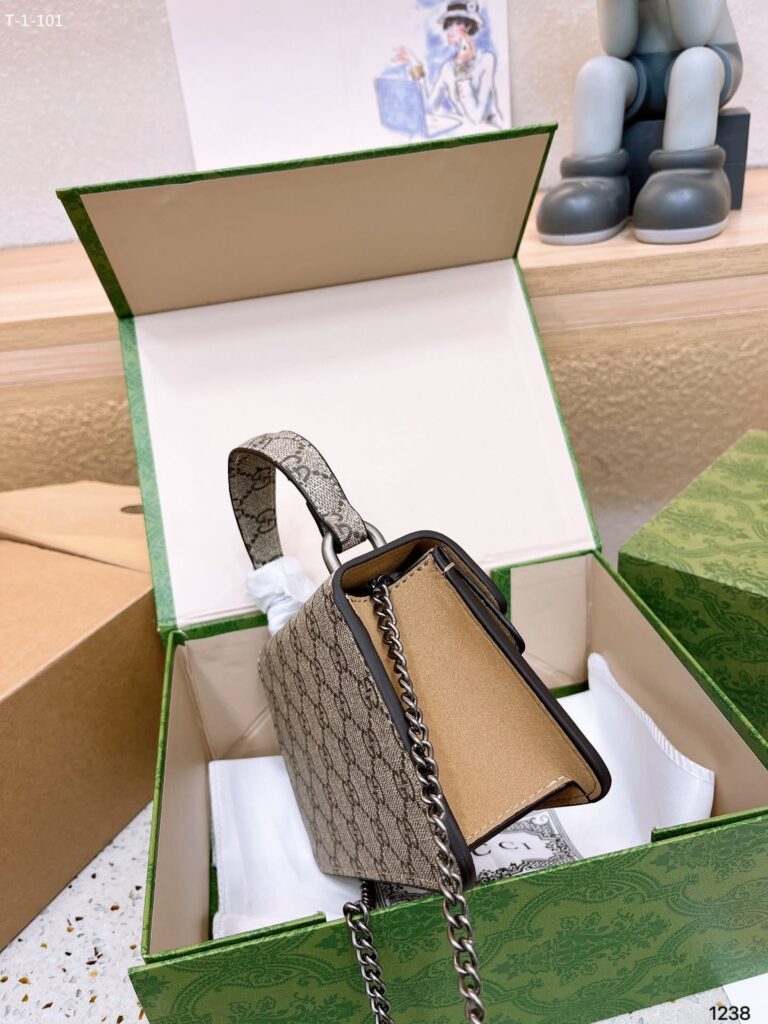 Gucci Dionysus Mini Top Handle Bag Beige 18Cm - Image 8