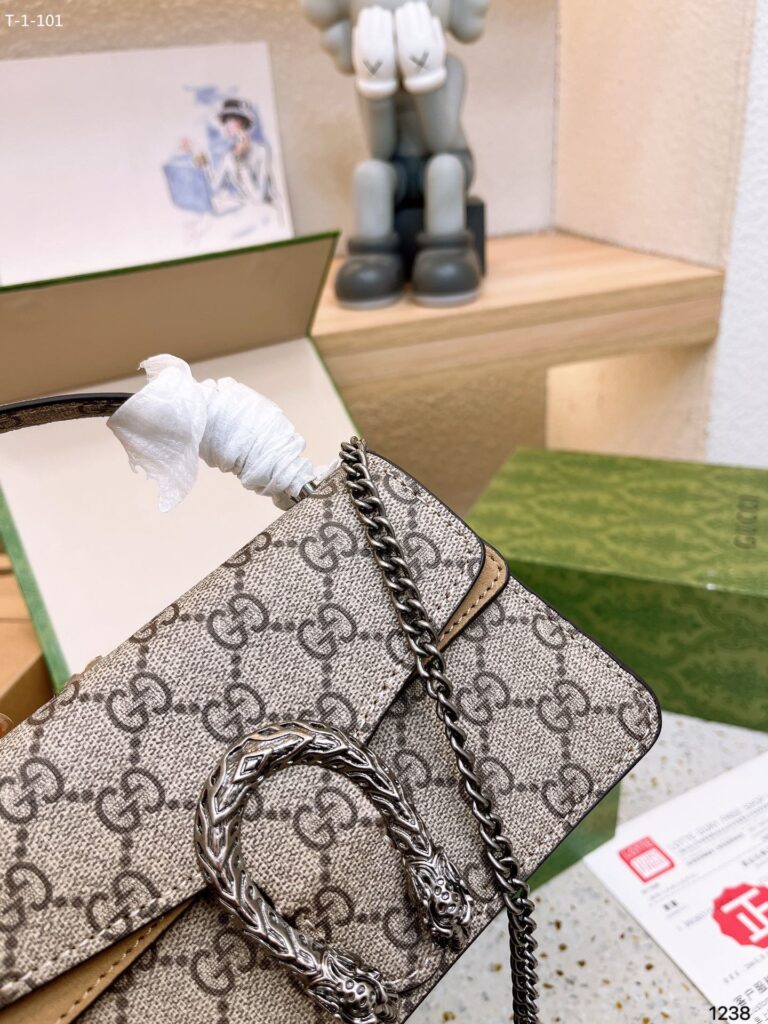 Gucci Dionysus Mini Top Handle Bag Beige 18Cm - Image 9