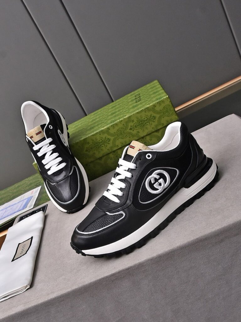 Gucci Double G Men'S Run Sneaker Black - Image 7