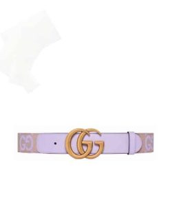Gucci Gg Marmont Jumbo Gg Belt Lilac 400593 Fabbn 8481