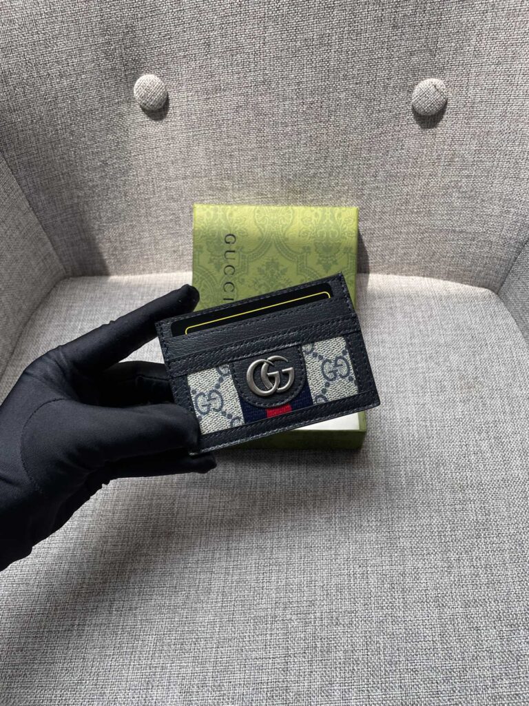 Gucci Ophidia Gg Card Case Monogram Black 10Cm - Image 4