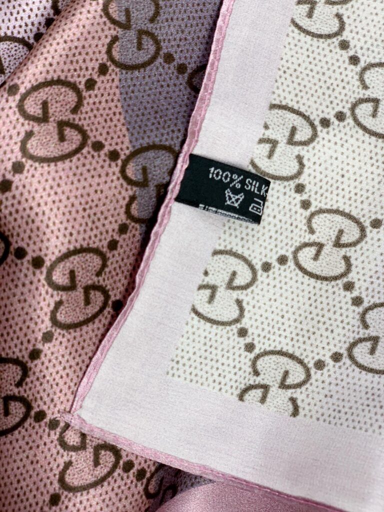 Gucci Gg Jacquard Scarf 70Cm Pink - Image 5