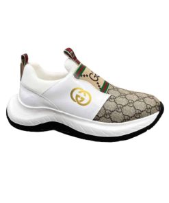 Gucci Sneaker Gg Canvas Beige White