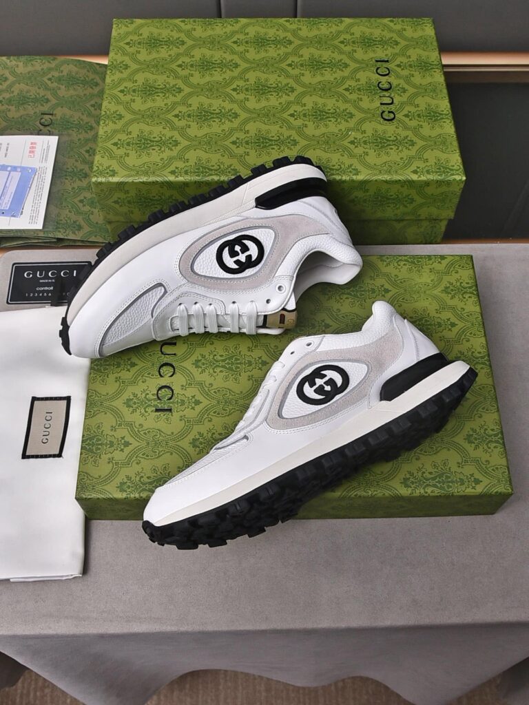 Gucci Double G Men'S Run Sneaker Beige - Image 8