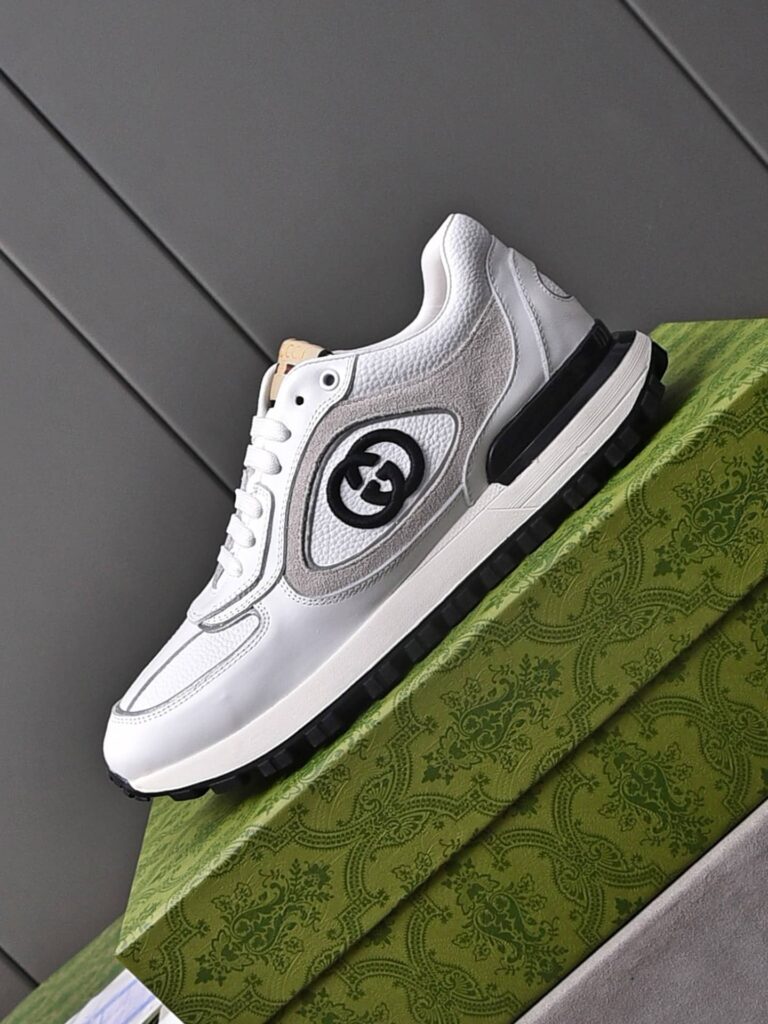 Gucci Double G Men'S Run Sneaker Beige - Image 6