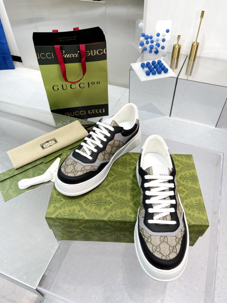 Gucci Men'S Gg Trainer Supreme Canvas Beige 669582 Upga0 1080 - Image 5