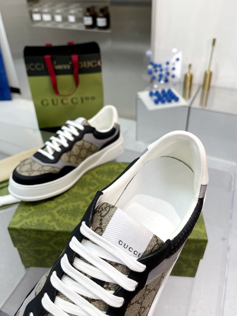 Gucci Men'S Gg Trainer Supreme Canvas Beige 669582 Upga0 1080 - Image 4