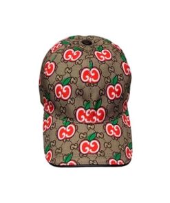 Gucci Gg Apple Baseball Cap Brown