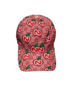 Gucci Gg Apple Baseball Cap Pink