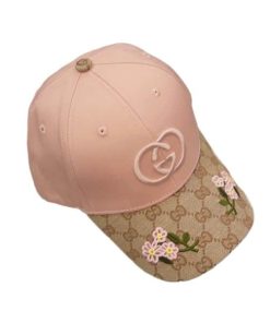 Gucci Gg Logo Baseball Cap Light Pink