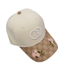 Gucci Gg Logo Baseball Cap White