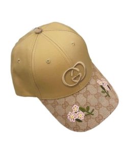 Gucci Gg Logo Baseball Cap Yellow