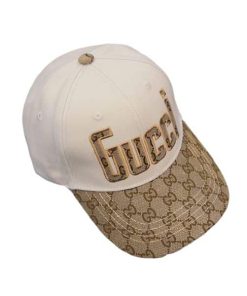 Gucci Letter Gg Canvas Baseball Cap White
