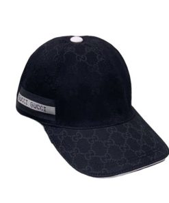 Gucci Gg Logo With Band Baseball Cap Black