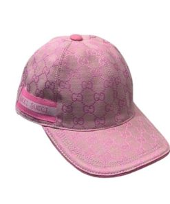 Gucci Gg Logo With Band Baseball Cap Pink