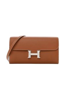 Hermes Constance Wallet To Go Gold Epsom Silver Hardware 21Cm