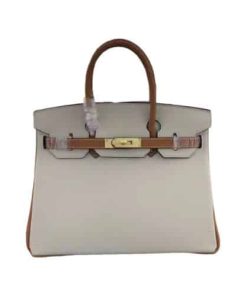 Hermes Birkin Togo Leather Gold Hardware Beige Brown 30Cm