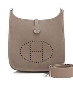 Hermes Clemence Evelyne Pm 30Cm Etoupe