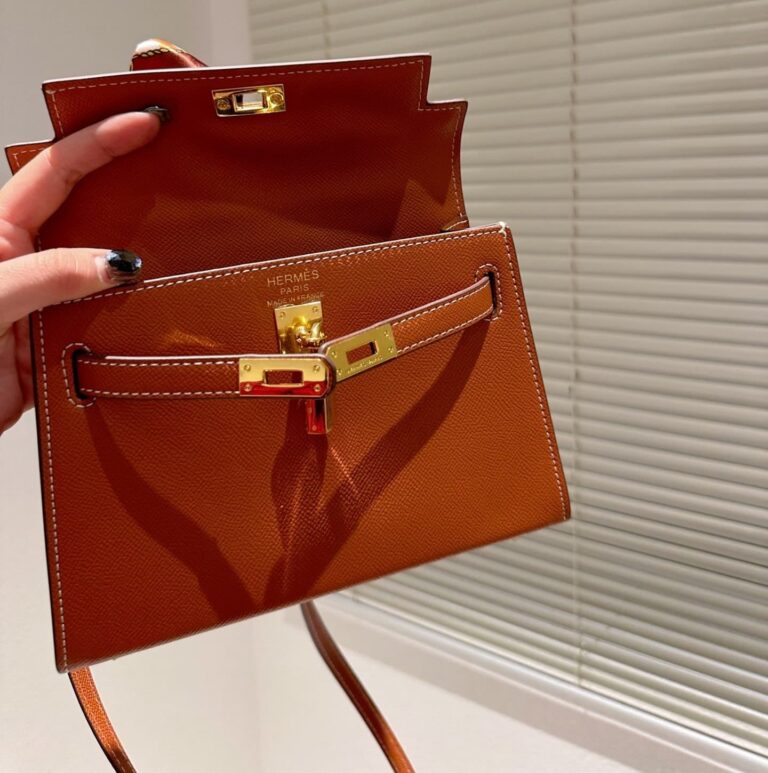 Hermes Kelly Togo Orange Gold Hardware 20Cm - Image 2