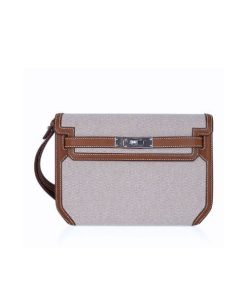 Hermes Kelly Depeches Pouch Toile 26Cm
