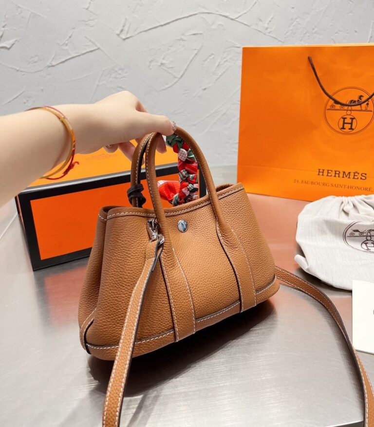 Hermes Garden Party Mini Brown 25Cm - Image 8