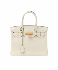 Hermes Birkin 30 Togo Mushroom White 30Cm