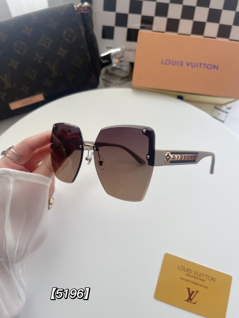 Louis Vuitton Rimless Gradient Beige Sunglasses - Image 4