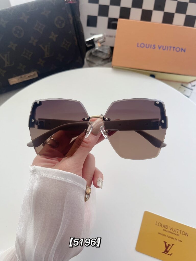 Louis Vuitton Rimless Gradient Beige Sunglasses - Image 3