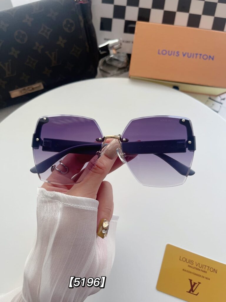 Louis Vuitton Rimless Gradient Gray Sunglasses - Image 4