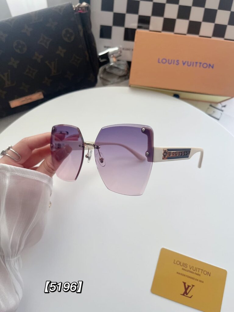 Louis Vuitton Rimless Gradient White Sunglasses - Image 3