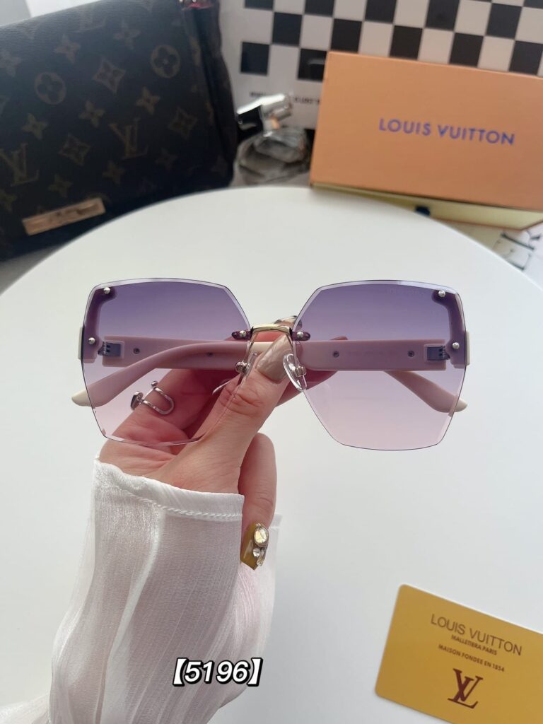 Louis Vuitton Rimless Gradient White Sunglasses - Image 4