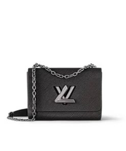Louis Vuitton Twist Mm Bag Black 23Cm M21110