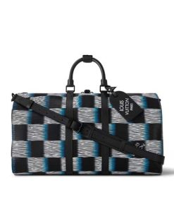 Louis Vuitton Keepall Bandouliere 55 Blue Moon 45Cm M23771