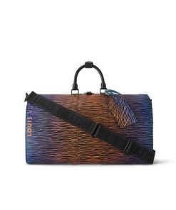 Louis Vuitton Keepall Bandouli?re 50 Gradient Electric Sun 32Cm M23174