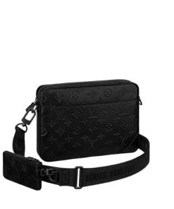Louis Vuitton Duo Messenger Bag Black 25Cm M69827