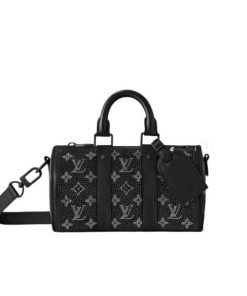 Louis Vuitton Crystal Keepall Bandouli?re 25 Black 25Cm