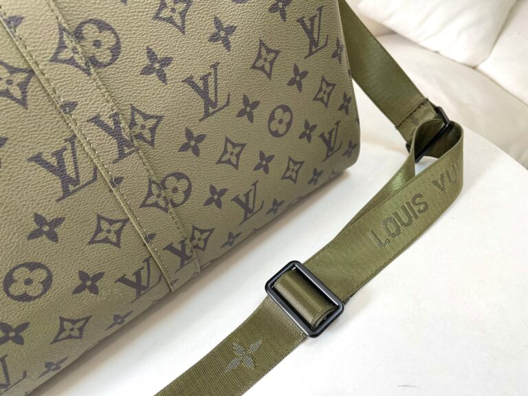 Louis Vuitton Keepall Bandouli?re 55 Bag Green 48Cm M23963 - Image 7