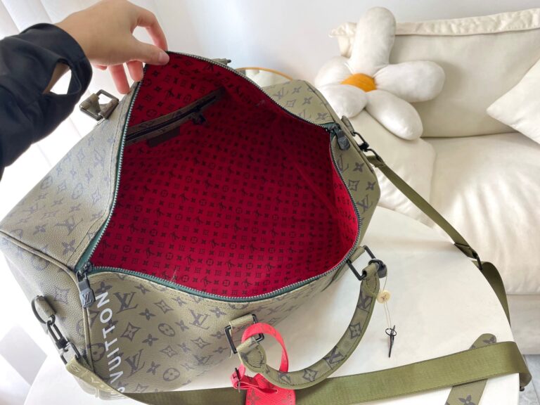 Louis Vuitton Keepall Bandouli?re 55 Bag Green 48Cm M23963 - Image 10