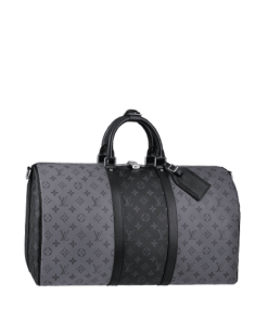 Louis Vuitton Lv Keepall Bandouli?re 50 Black Grey M45392