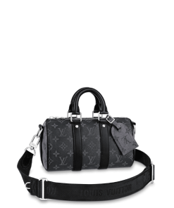 Louis Vuitton Keepall Bandouli?re 28Cm Monogram Eclipse Black M46271