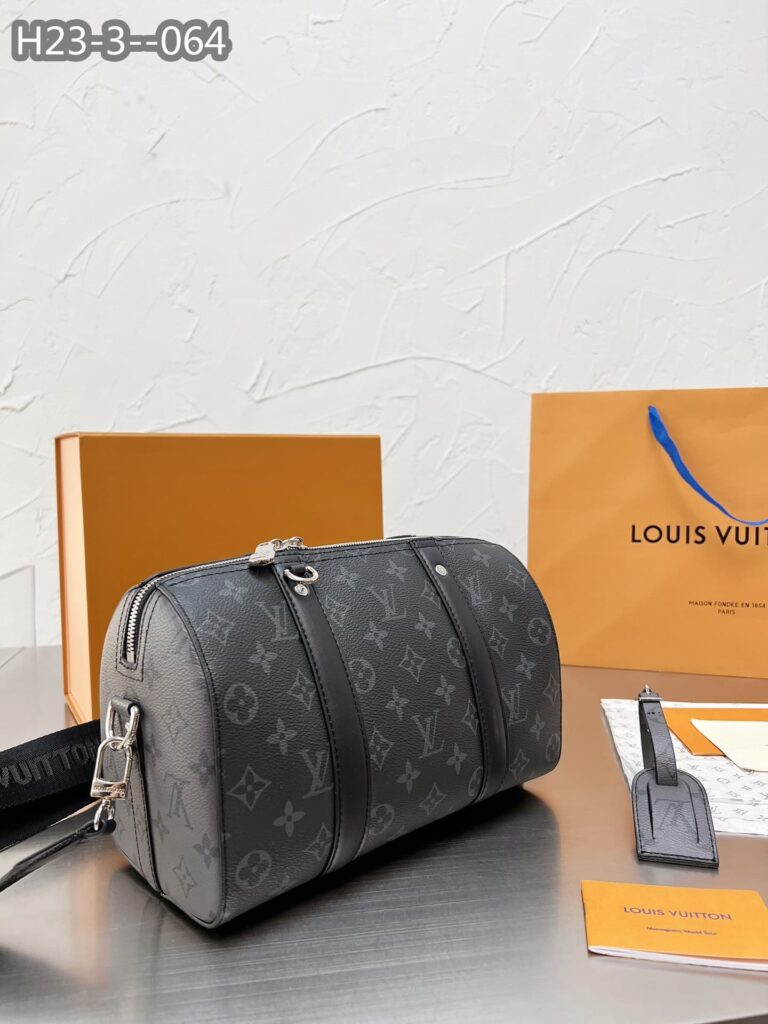 Louis Vuitton Keepall Bandouli?re 28Cm Monogram Eclipse Black M46271 - Image 2